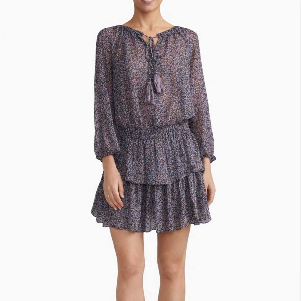 Loveshackfancy Popover Georgette Mini Dress XS